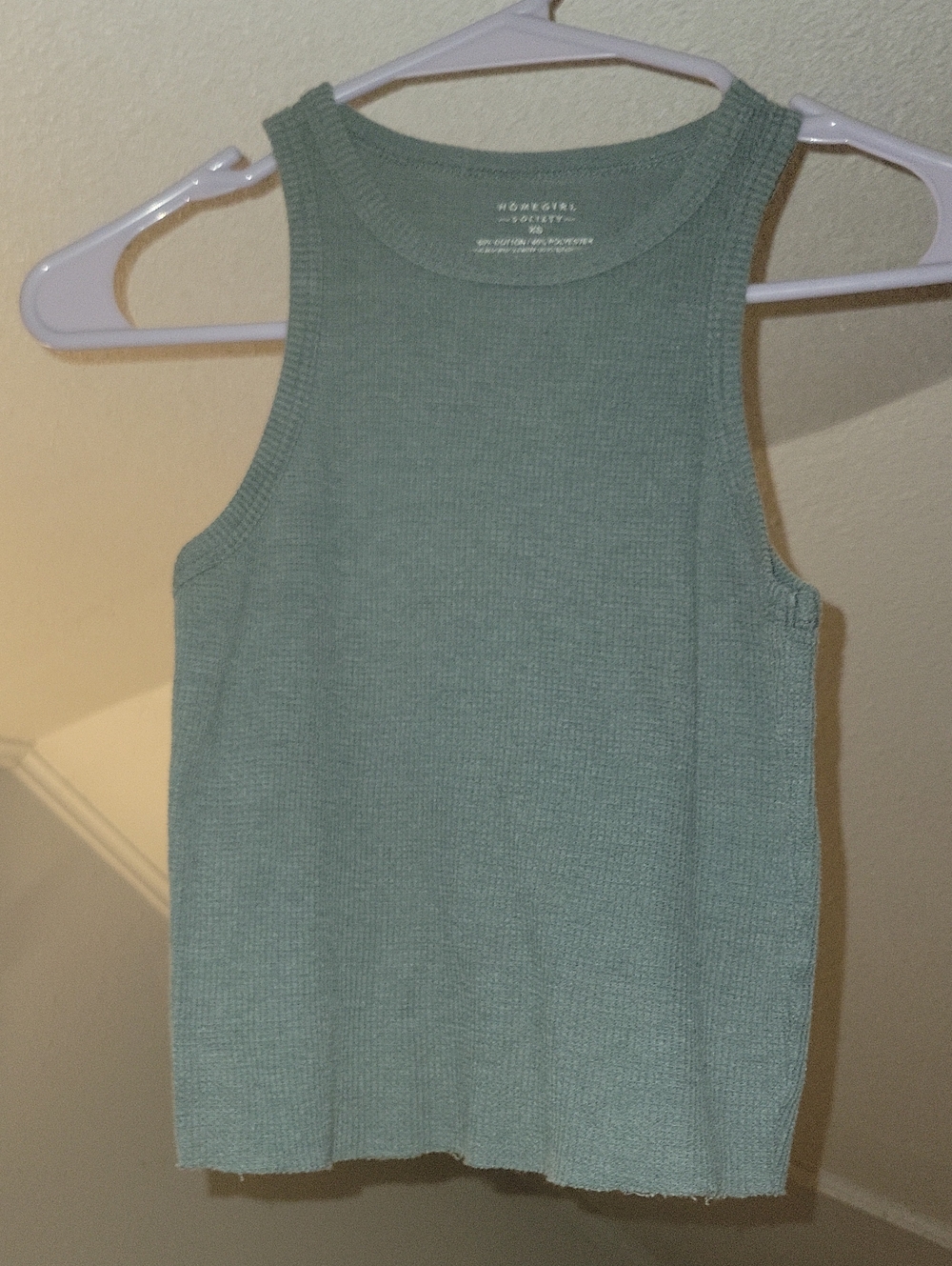 Ribbed Tank Top in Sage Green